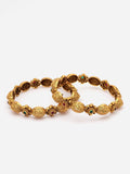 Set PANASH 2 Gelang Antik Bersalut Emas 24 CT