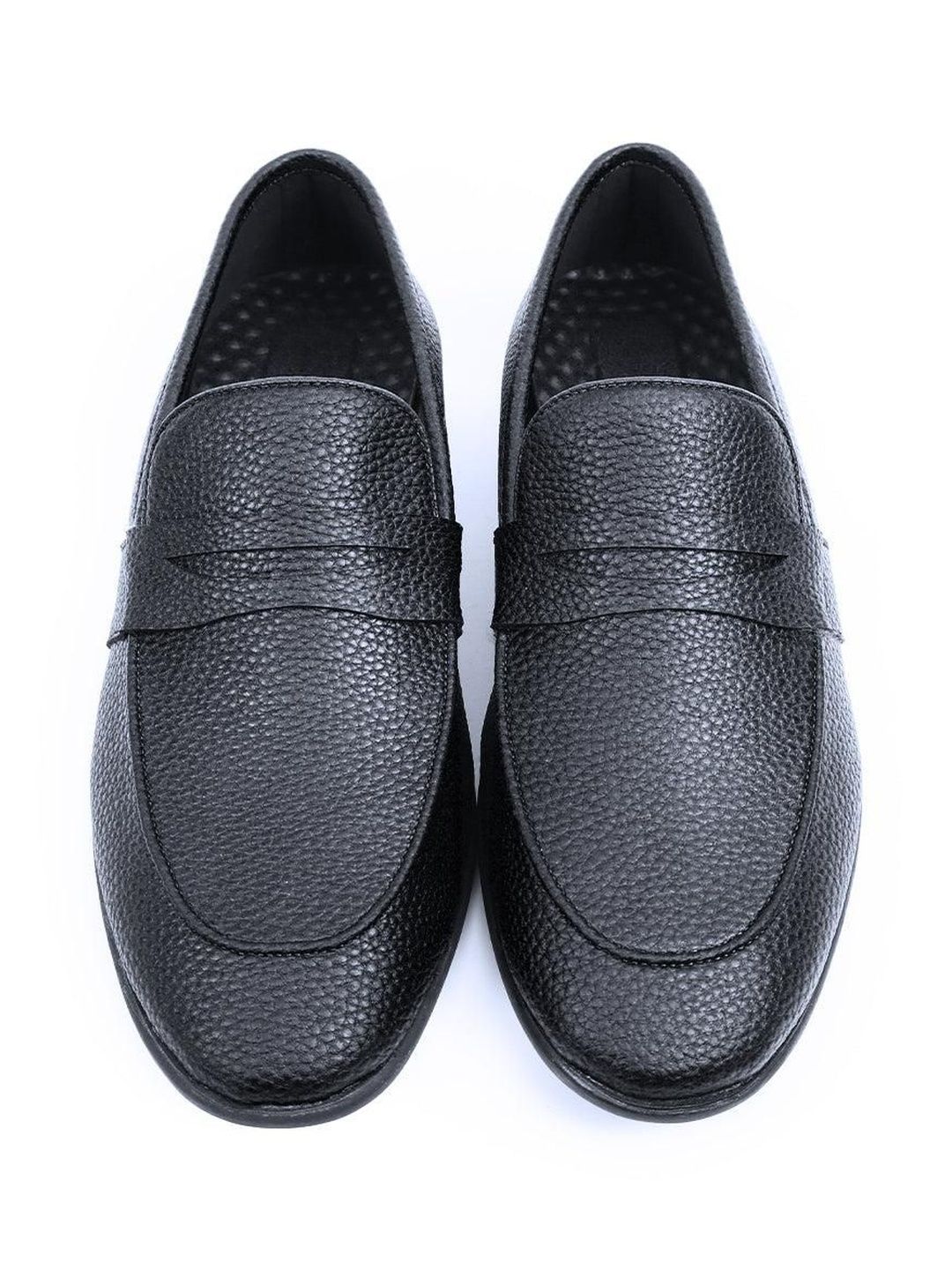 MONKSTORY Men Black PU Loafers