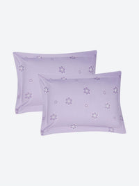 Monte Carlo Stanley Lavender & Pink Floral Dicetak 144TC King Bedsheet Set 1.85 m x 1.95 m