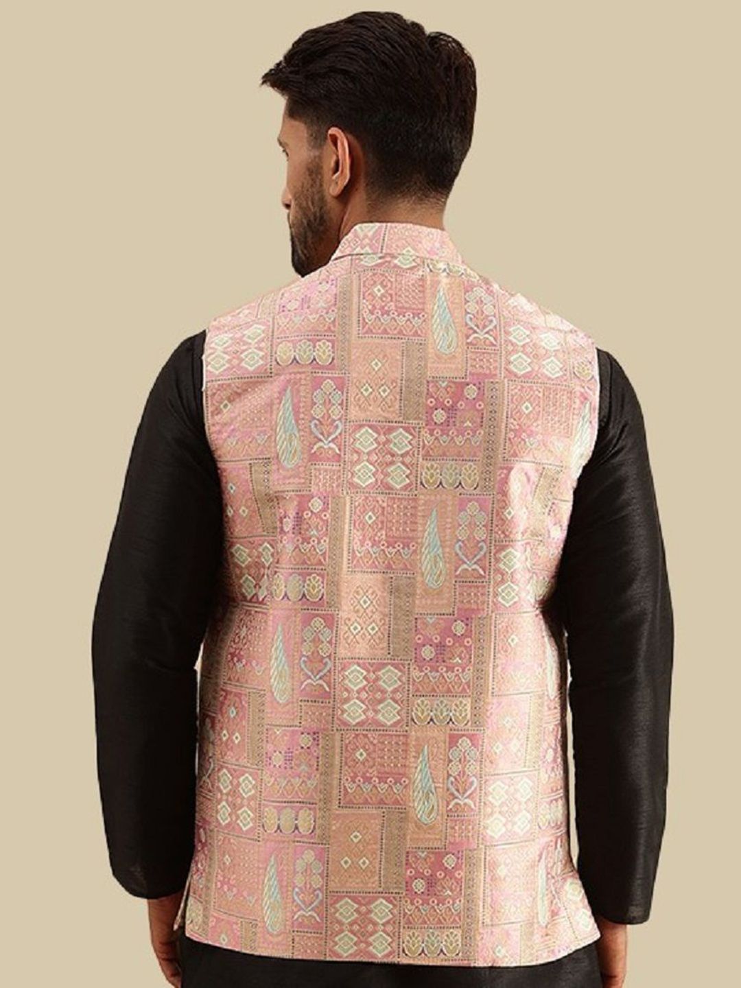 SOJANYA Woven Design Nehru Jackets
