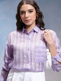 CHIC BY TOKYO TALKIES Women Horizontal Stripes Opaque Striped Casual Shirt