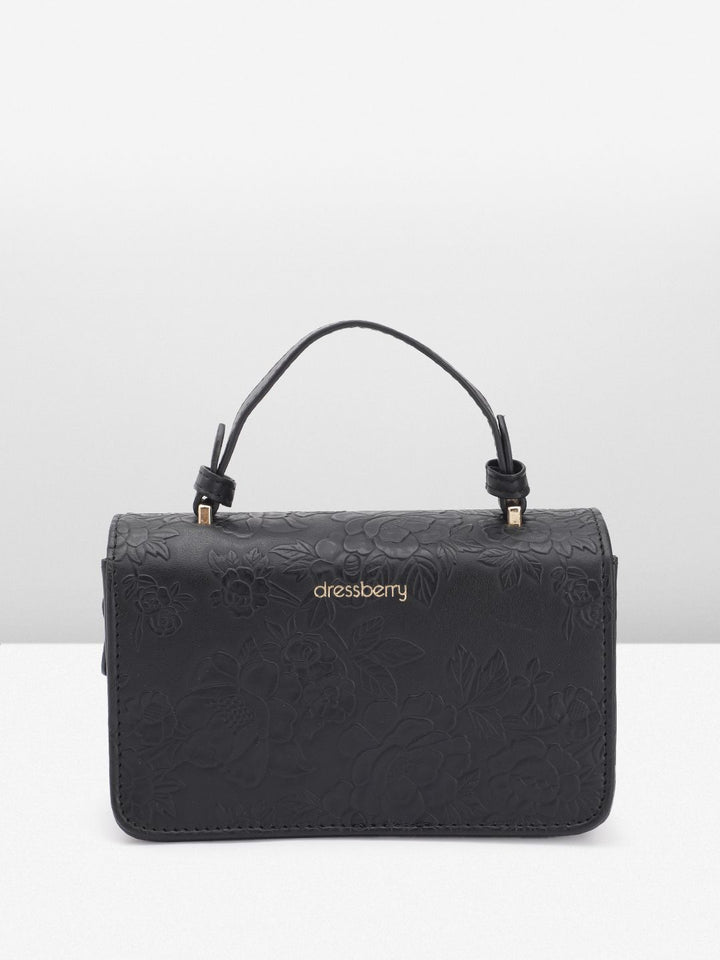 DressBerry Textured Structured Satchel