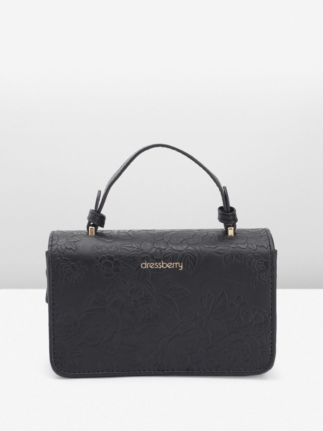 DressBerry Textured Structured Satchel