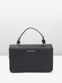 DressBerry Textured Structured Satchel
