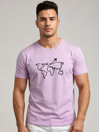ADRO Men Graphic Printed Round Neck Cotton T-shirt