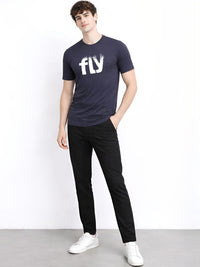 ADRO Men Typography Printed T-shirt