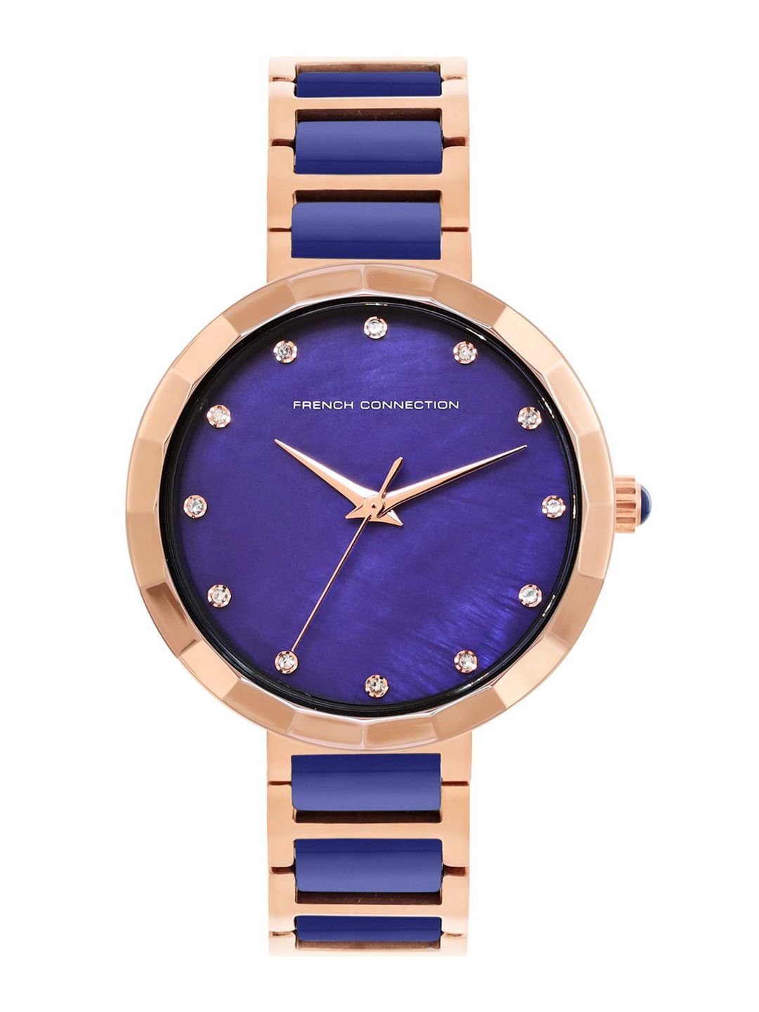Sambungan Perancis Wanita Dail Dail & Gelang Gelang Keluli Tahan Karat Tali Analog Watch FCH4UM