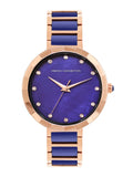 Sambungan Perancis Wanita Dail Dail & Gelang Gelang Keluli Tahan Karat Tali Analog Watch FCH4UM