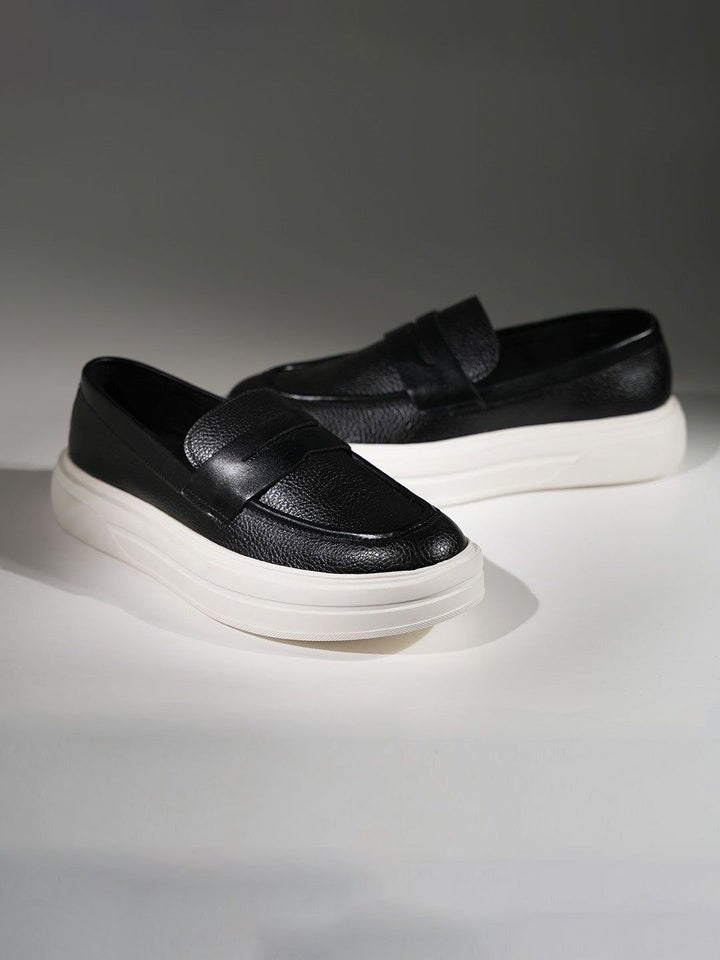 MONKSTORY Sneakers Slip-On Chunky Luxe - Hitam Diraja