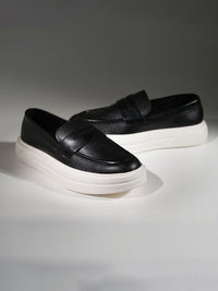 MONKSTORY Sneakers Slip-On Chunky Luxe - Hitam Diraja