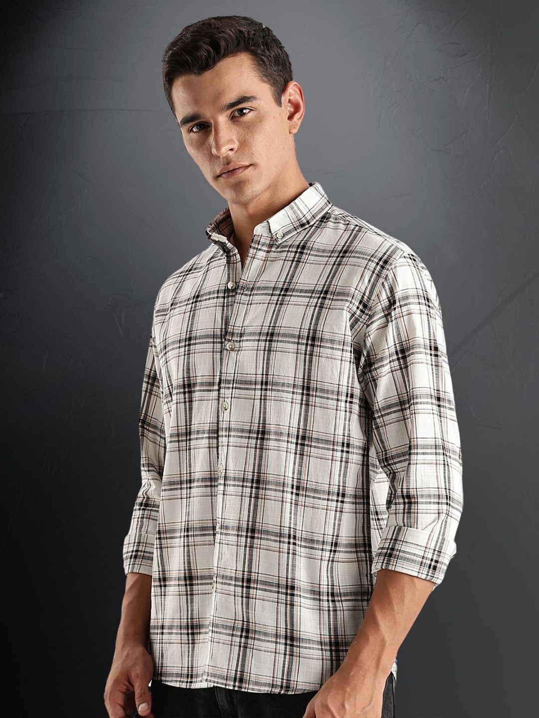 ADRO Standard Tartan Checks Checked Casual Shirt