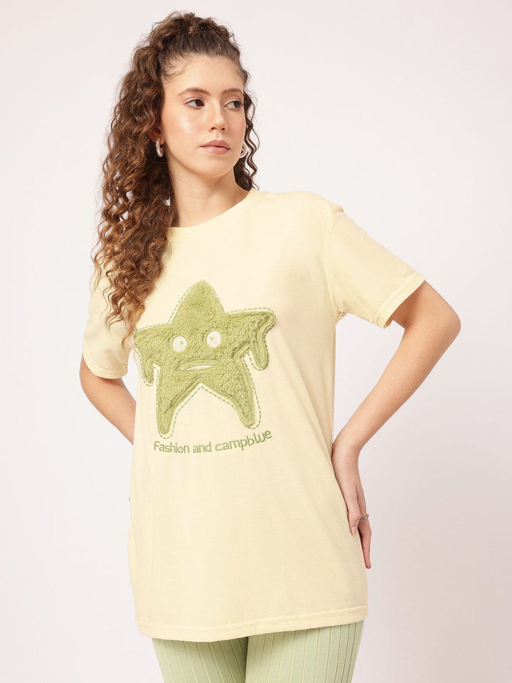DressBerry Witty Wear Applique T-shirt