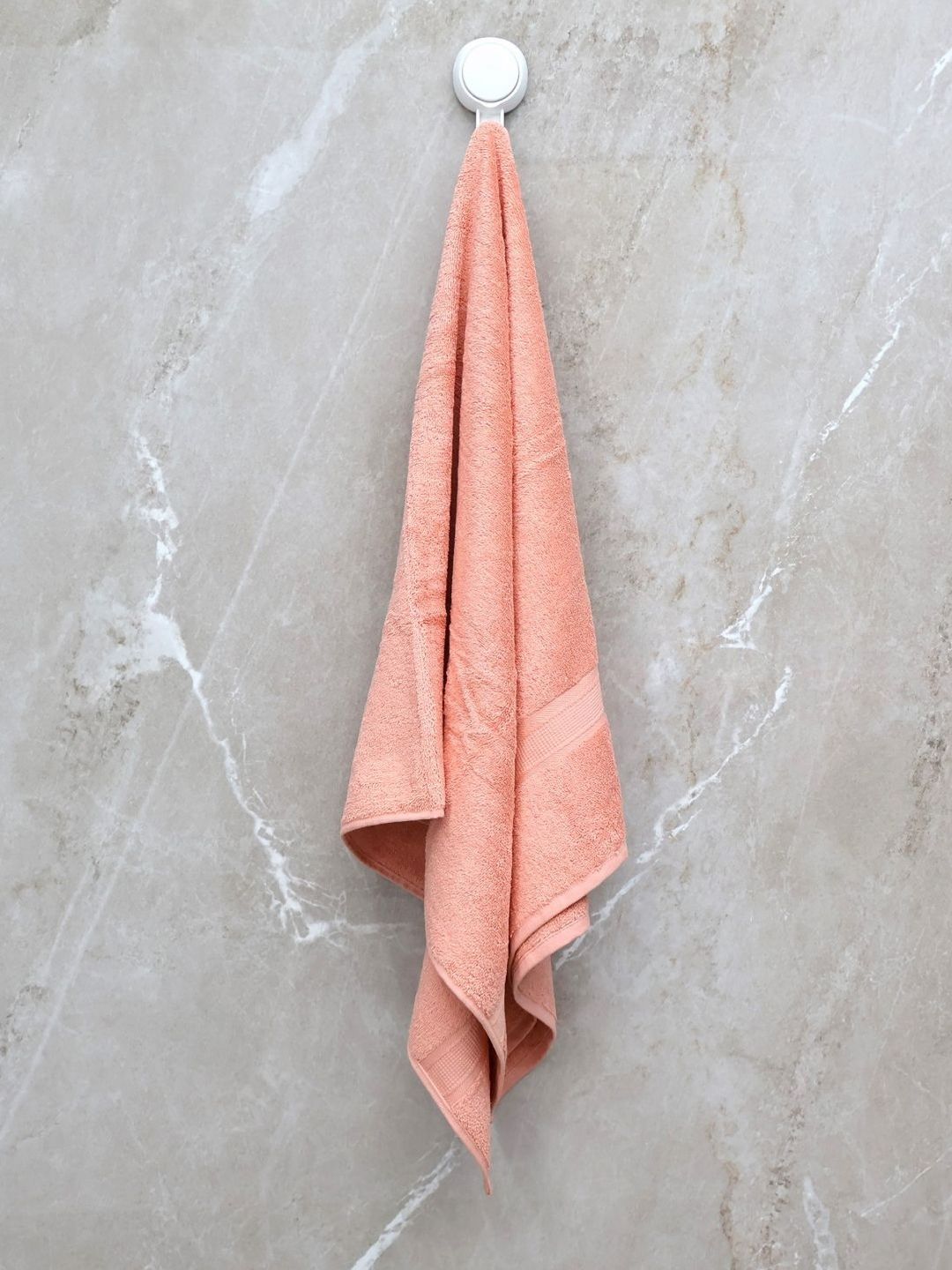 BOMBAY DYEING Peach-Coloured Cotton 550 GSM Bath Towel