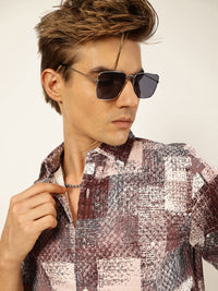 Thomas Scott Men Premium Slim Fit Opaque Printed Casual Shirt