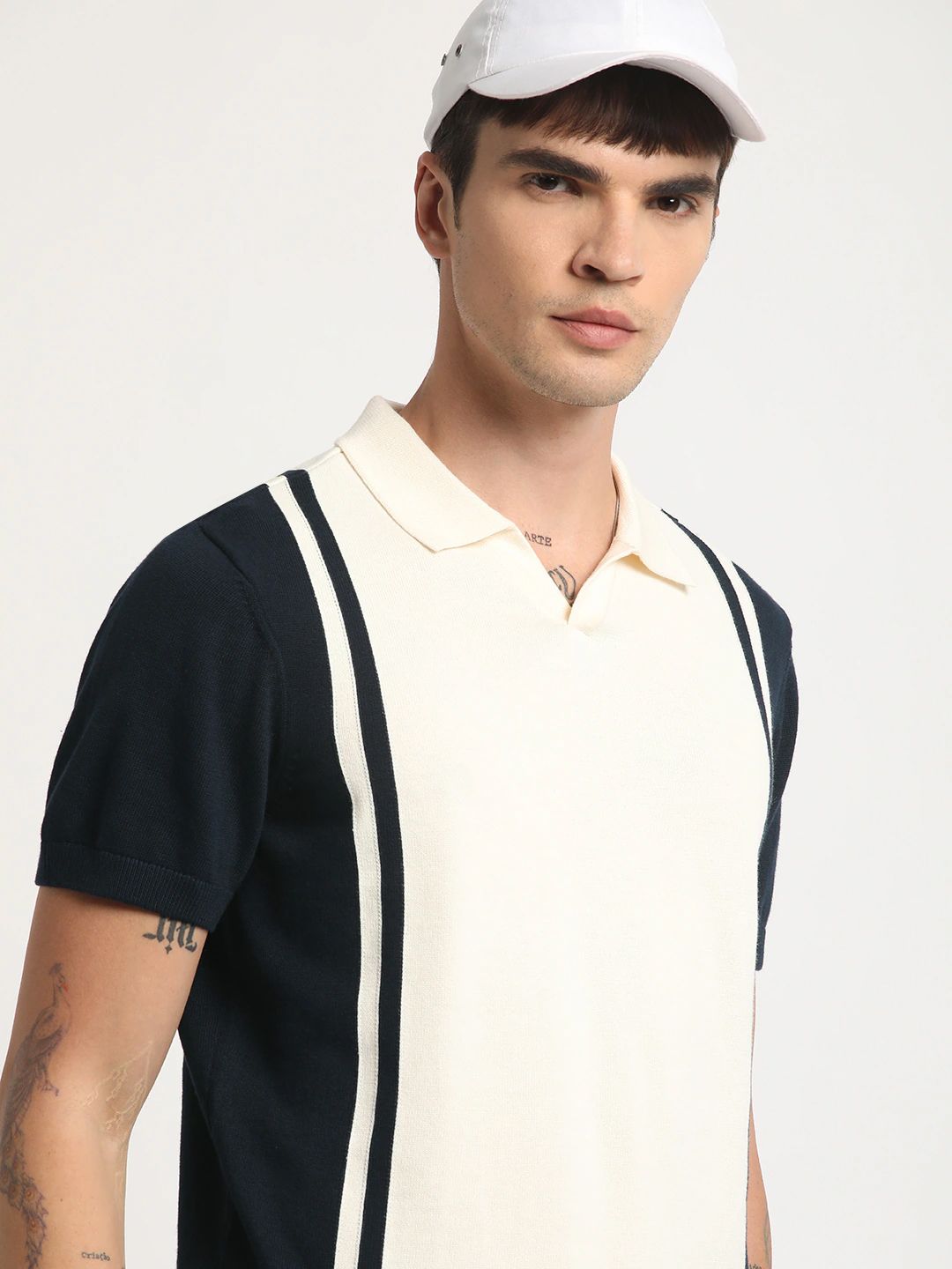 THE BEAR HOUSE Polo Collar Pure Cotton T-shirt