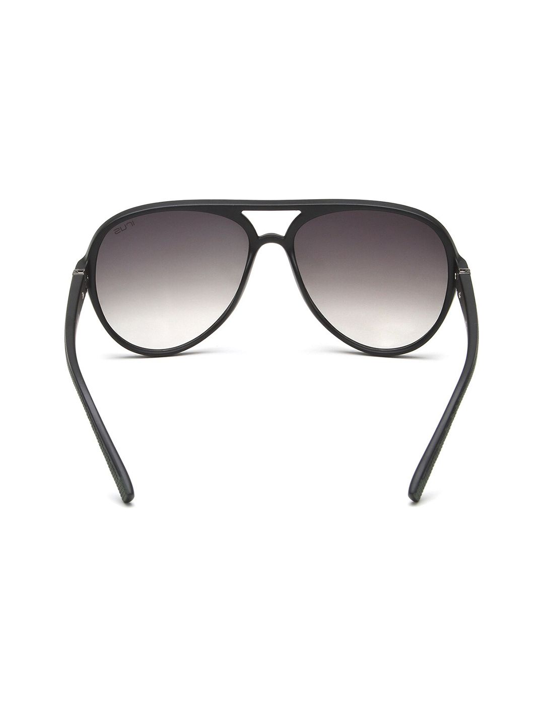IRUS by IDEE Unisex Grey Lens & Black Aviator Sunglasses with UV Protected Lens