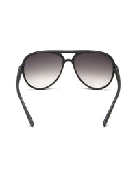 IRUS by IDEE Unisex Grey Lens & Black Aviator Sunglasses with UV Protected Lens