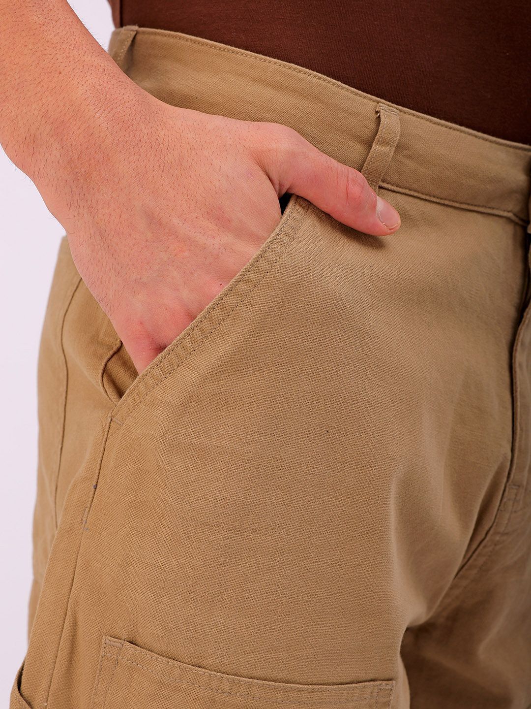 The Indian Garage Co Men Pure Cotton Relaxed Fit Chino Shorts