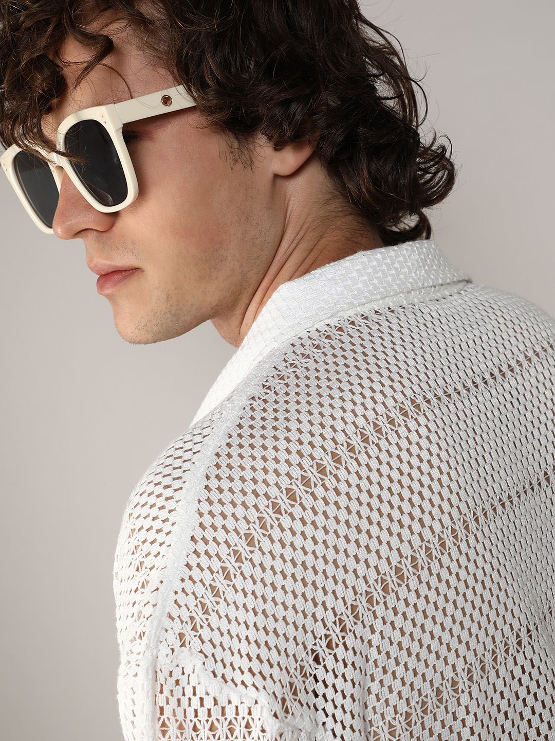 Campus Sutra Oversized Cotton Shirt & Shorts Co-Ords
