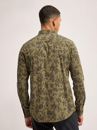 THE BEAR HOUSE Men Slim Fit Floral Printed Pure Cotton Casual Shirt