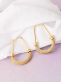 VOGUE PANASH Stainless Steel 18K Gold-Plated Contemporary Drop Earrings