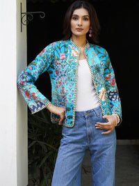 Jaket Quilted Bunga Wanita House of Chikankari