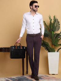 KLOTTHE Men Mid-Rise Slim Fit Formal Trouser