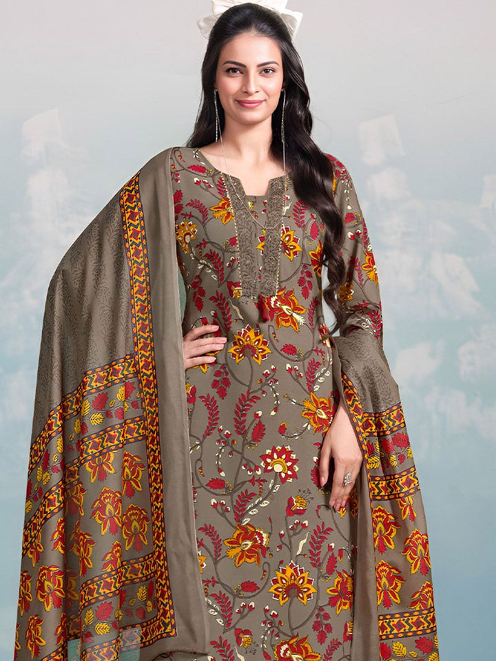 Varanga Women Ethnic Motifs Printed Regular Kurta with Trousers & With Dupatta