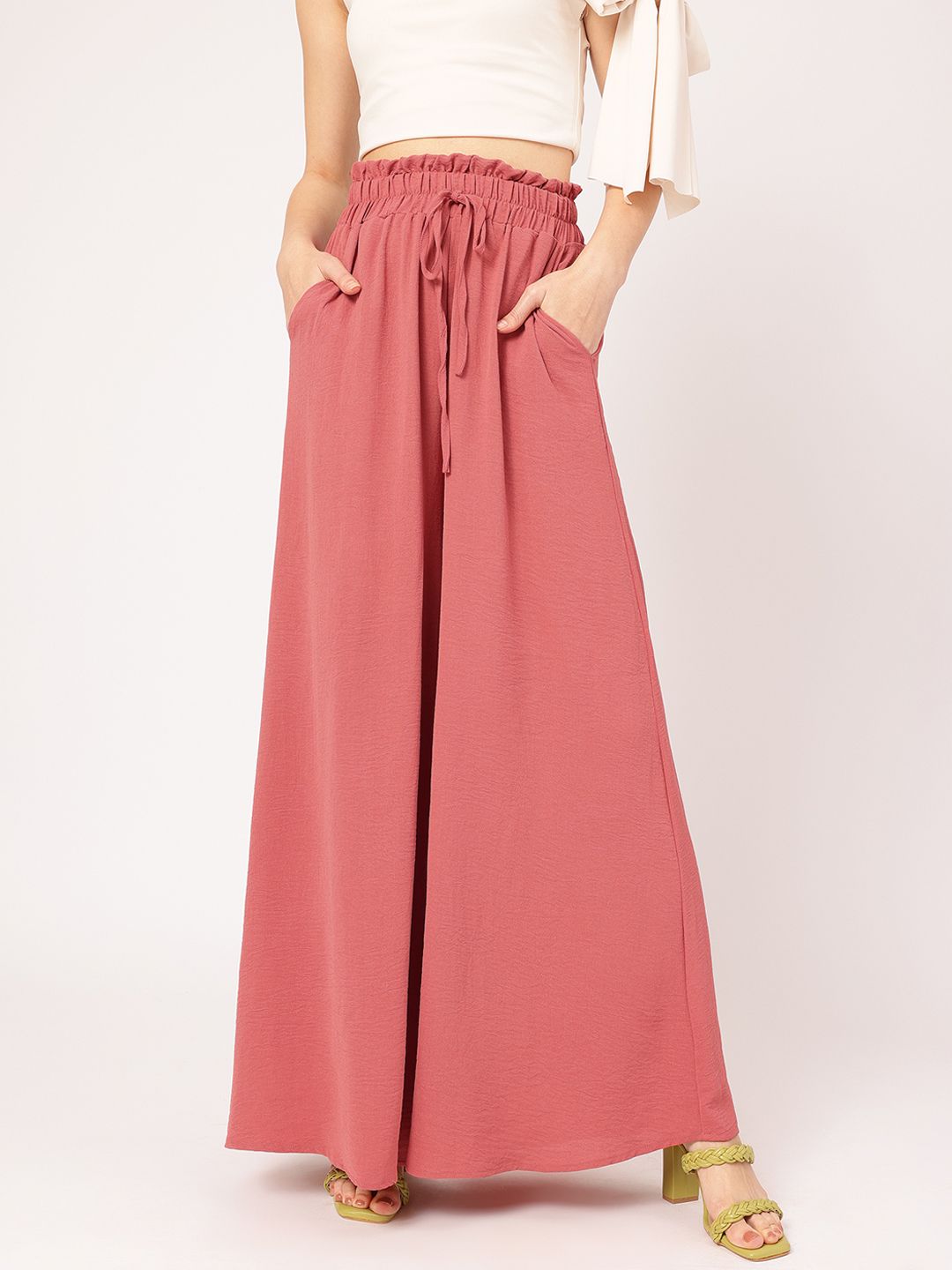 DressBerry Women The Flare Flair High-Waist Trousers
