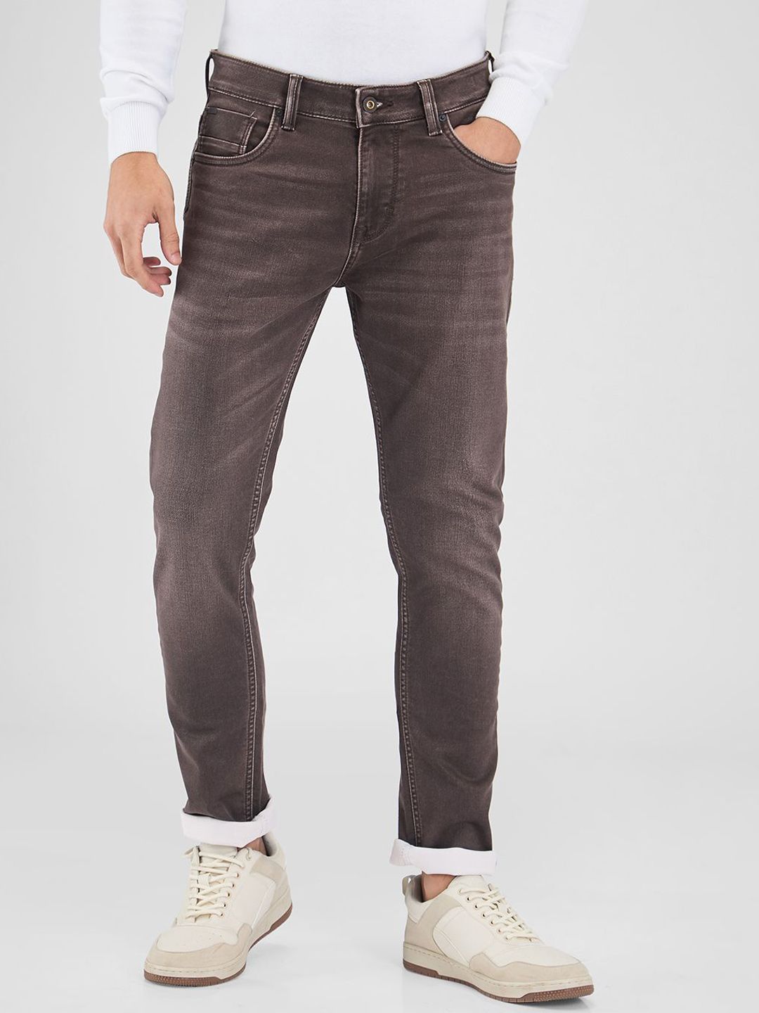 SPYKAR Men Skinny Fit Low-Rise Light Fade Stretchable Jeans