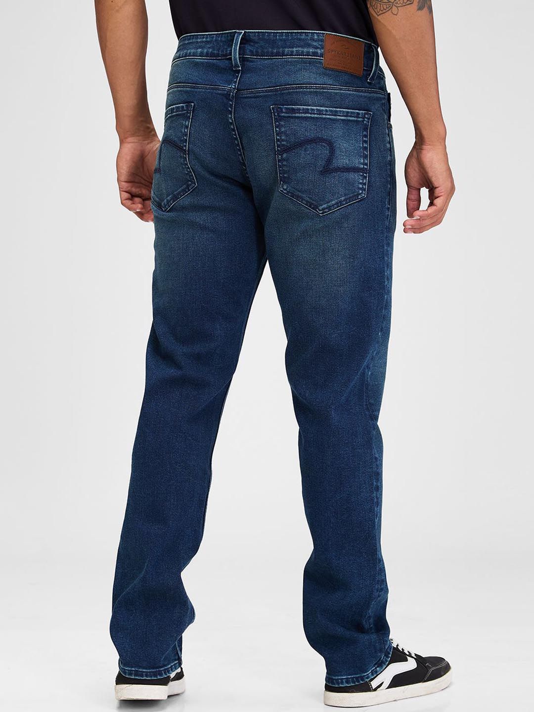 SPYKAR Men Light Fade Regular Fit Mid Rise Stretchable Jeans