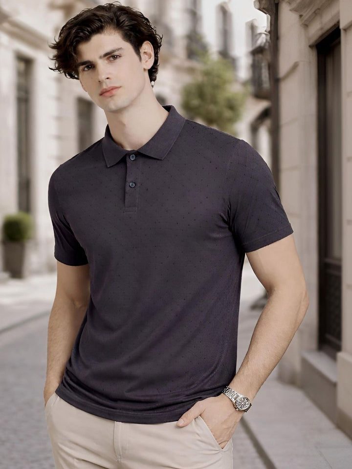 ADRO Men Polo Collar T-shirt