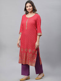 AURELIA Women Geometric Printed Kurta