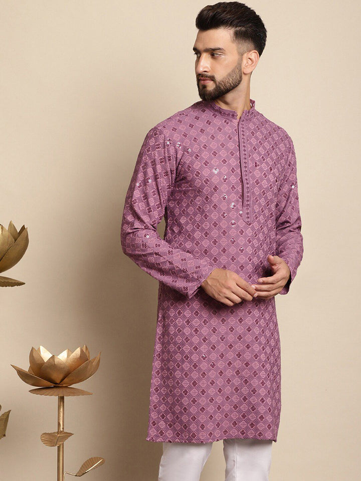 Motif Etnik Anouk Bersulam Kurta Kapas Tulen Berlabuci