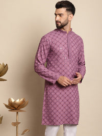 Motif Etnik Anouk Bersulam Kurta Kapas Tulen Berlabuci
