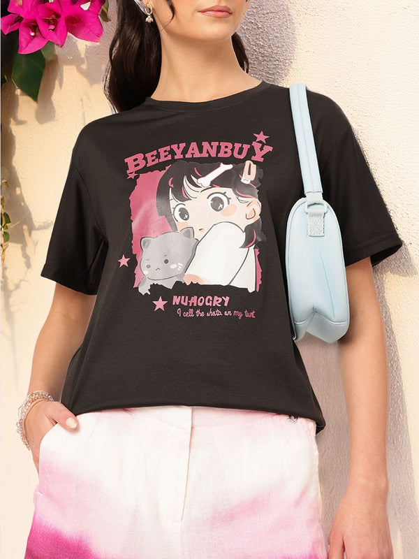 DressBerry Plushie Pals Graphic Grunge Tee