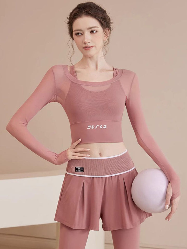 HRX by Hrithik Roshan Round Neck Top & Skirts Co-Ord Set