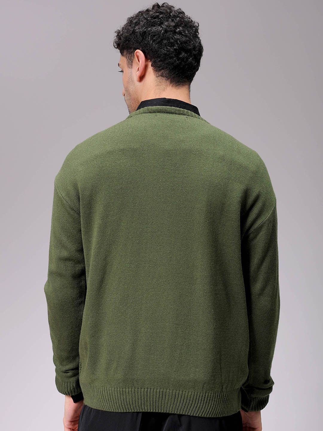 The Indian Garage Co Men Cable Knit Pullover