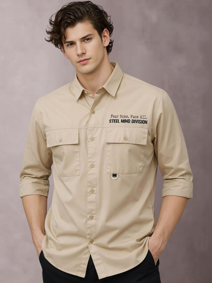 ADRO Classic Printed Cotton Twill Cargo Baju Kasual