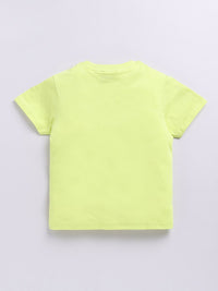 Happy Faces Boys Pure Cotton Typography & Graphic Printed T-shirt