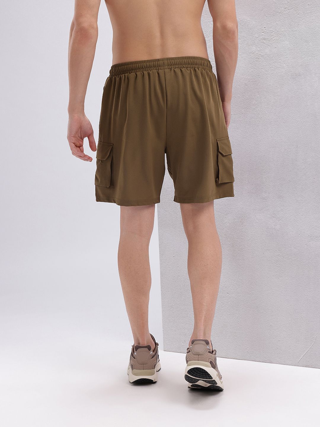 HRX by Hrithik Roshan Men Brand Logo Print Cargo-Style Training Shorts