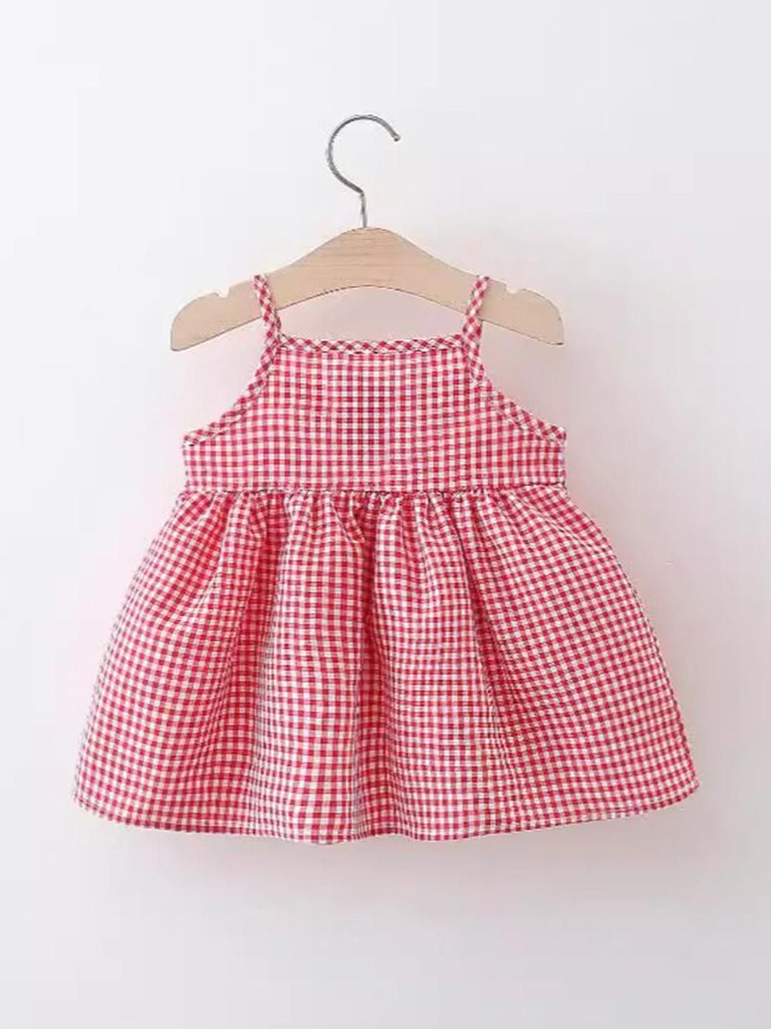 YK Checked Peplum Dress