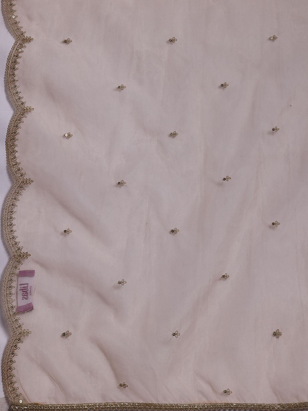 Libas Ethnic Motifs Printed Organza Straight Kurta With Trouser & Dupatta