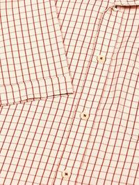 Thomas Scott Men Smart Cutaway Collar Gingham Checked Cotton Formal Shirt