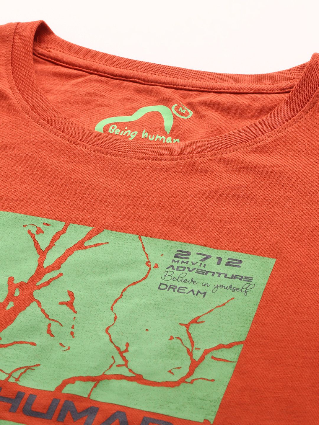 Being Human Printed Pure Cotton T-shirt