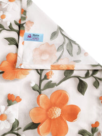 Myntra Elegant Homes Berwarna Krim Bunga 300 TC Cadar King dengan 2 Sarung Bantal