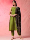 Anouk Women Regular Kurta with Trousers & With Dupatta