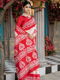 Saree mall Tie and Dye Block Printed Sarees