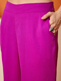 Antheaa Embellished Top With Trousers