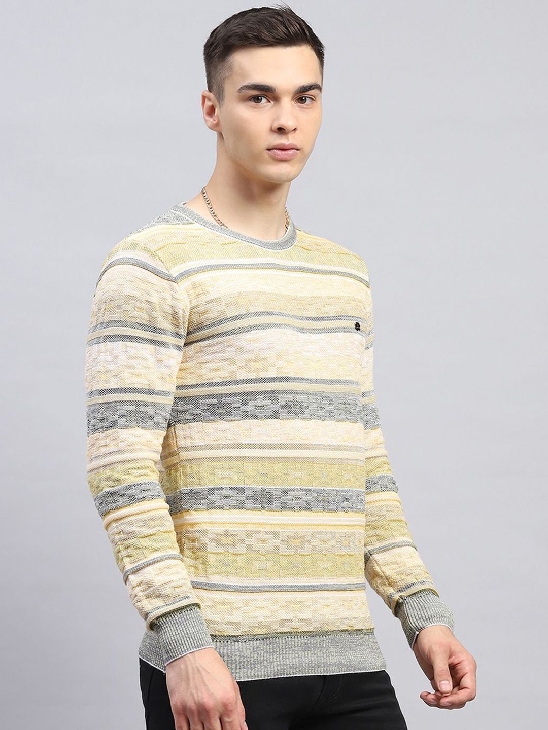 Monte Carlo Men Striped Pullover
